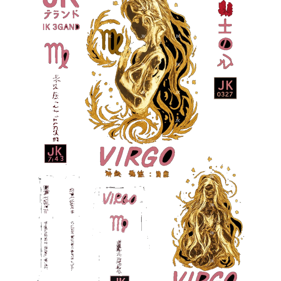Virgo Zodiac Sublimation Pack 4500x5400