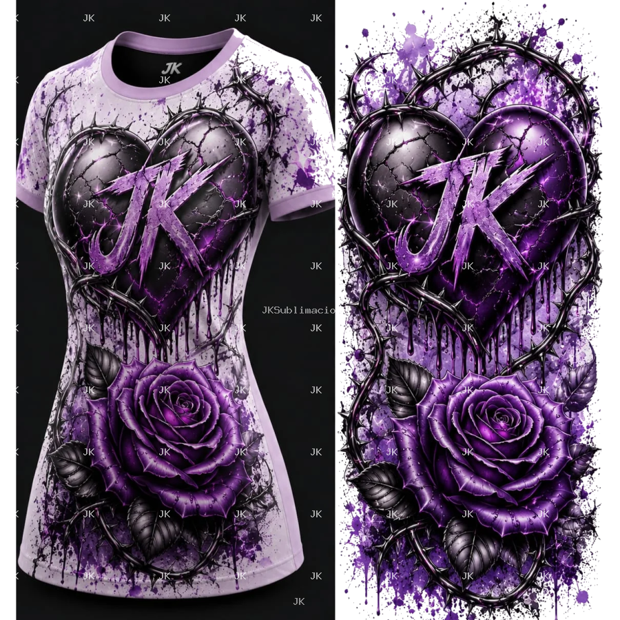💜 Broken Heart Rose JK | Diseño Exclusivo para Mujer PNG