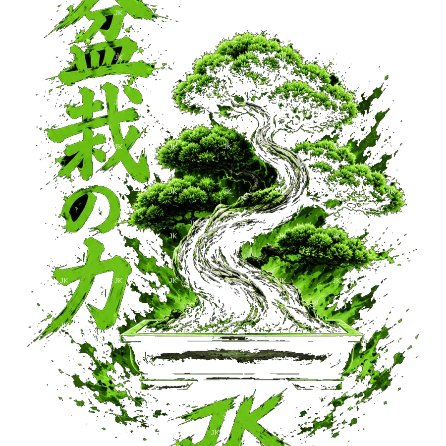 🌿 Bonsai Legacy JK | Diseño Exclusivo para Hombre PNG