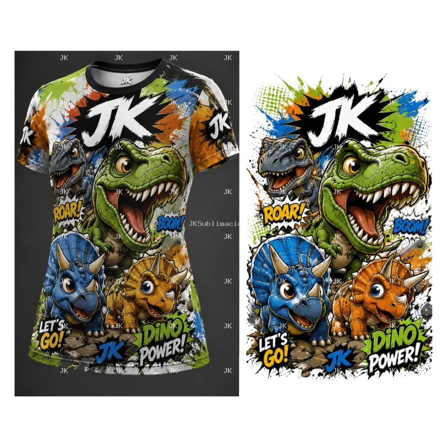 Niño Deportivo Dino Verde PNG 4500x5400 – Sublimación Sport Edition