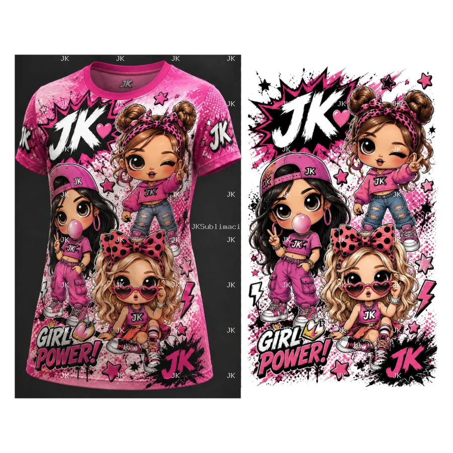 JK Doll Princess Pink PNG 4500x5400 – Cute Girl Power Edition