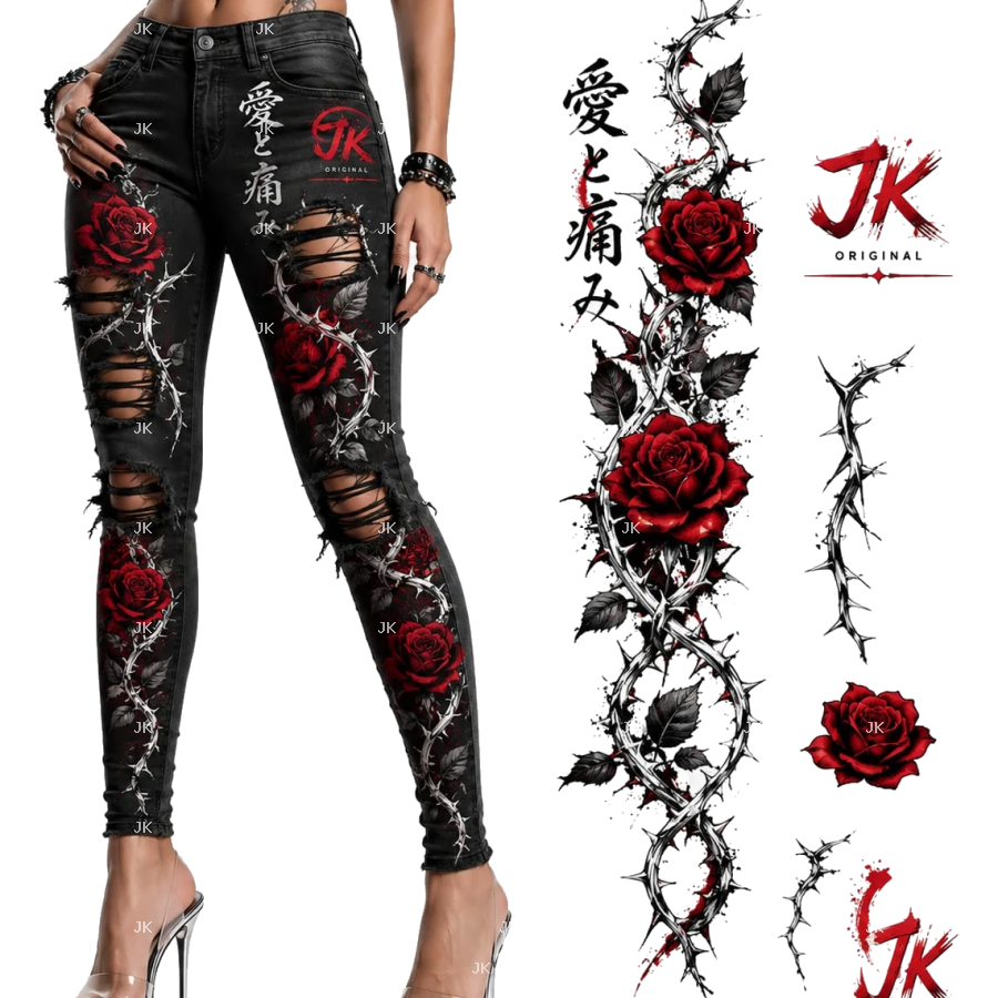 PANTALÓN BLACK ROSE JAPAN