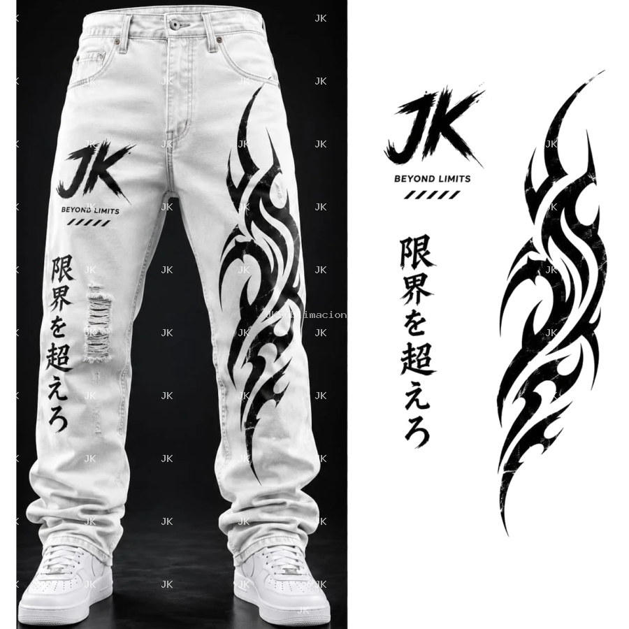JK Tribal White Streetwear