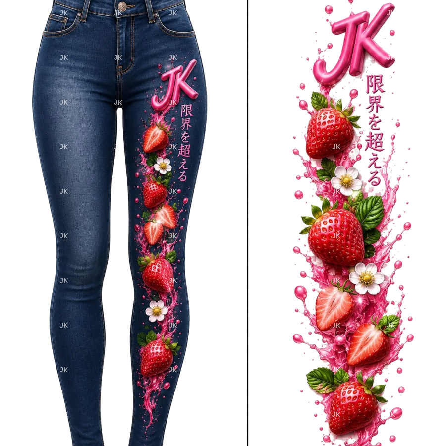 🍓 JK Fresas Premium Mezclilla Azul