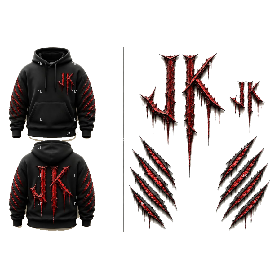 Sueta Deportiva JK Rojo y Negro – Diseño Urbano Premium | 4500x5400