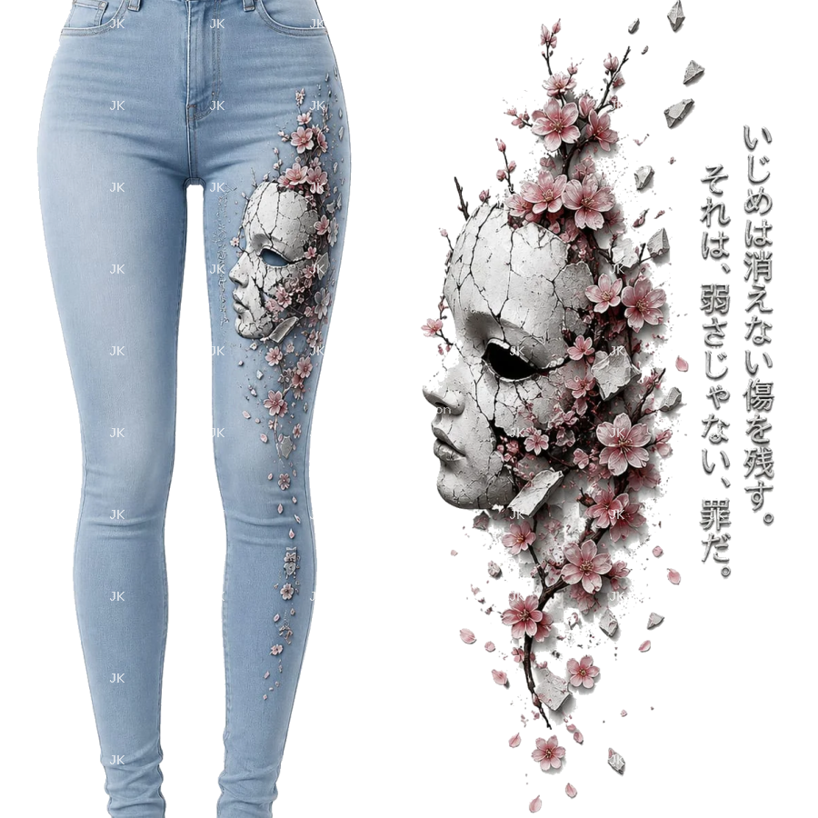 Diseño para Pantalón JK Sakura Mask – Edición Celestial 3D