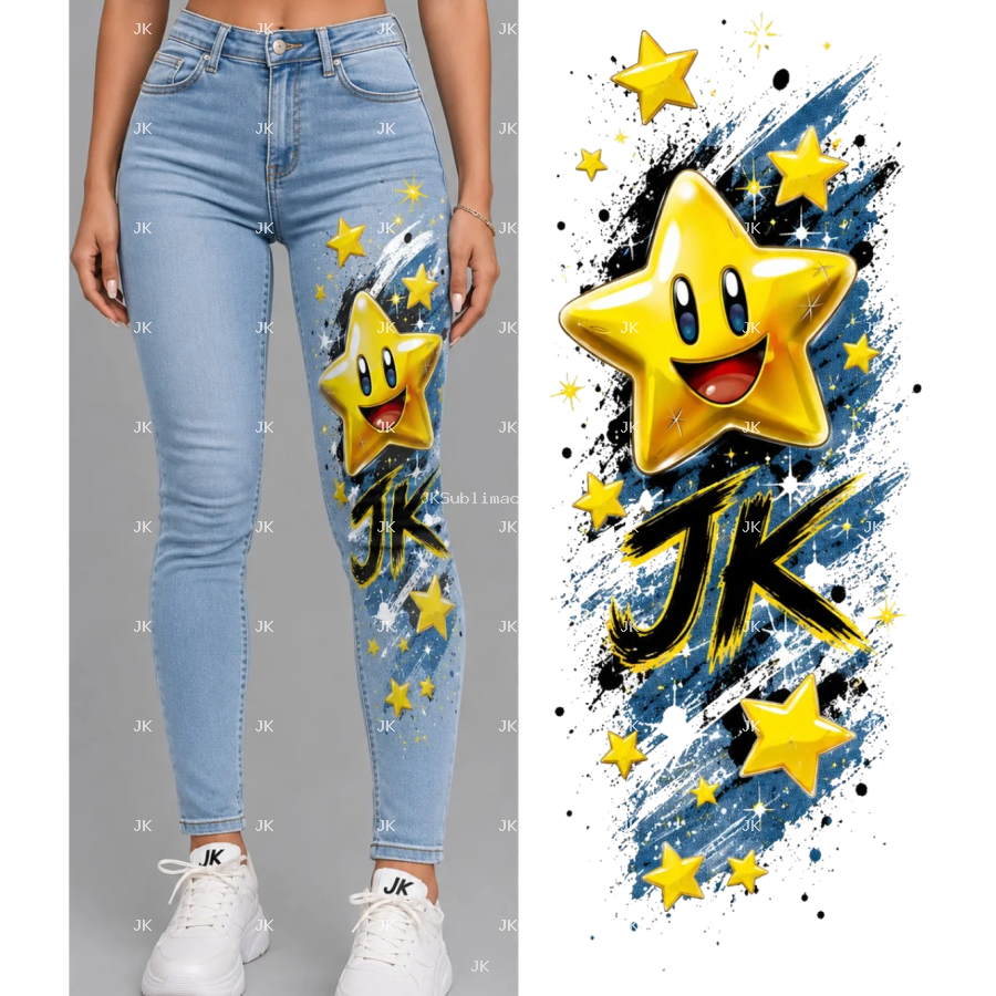 JK Star Power Retro Gamer – Diseño Premium HD 4500x5400
