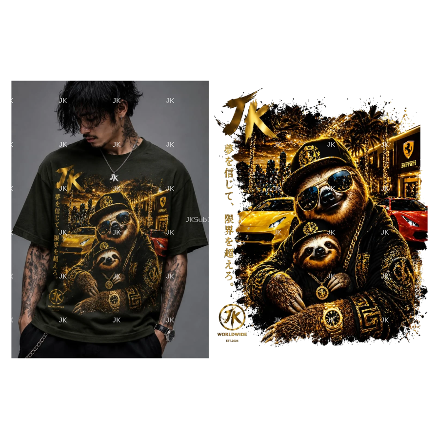 JK Street Sloth Boss – Diseño Premium HD 4500x5400