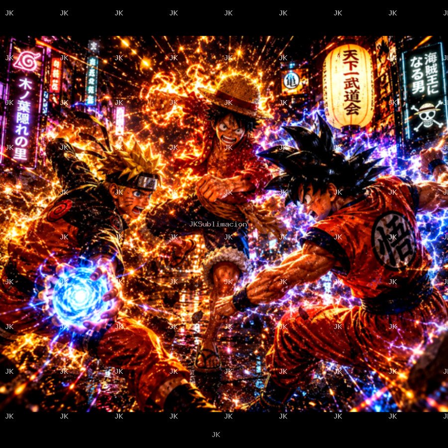 JK Anime Titans Battle – Cuadro Épico Premium HD 4500x5400