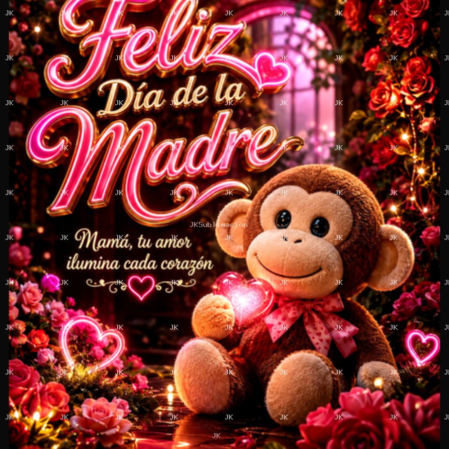 Cuadro Feliz Día de la Madre – Mamá Te Amo – 4500 × 5400 px