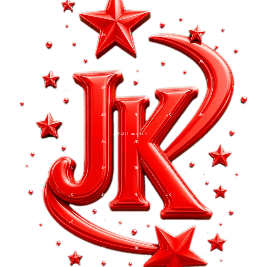 Diseño Digital Marca JK con Estrellas para Mujer