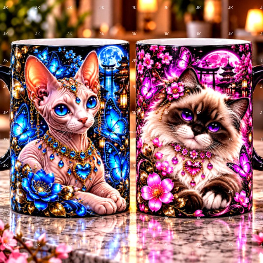 Pack de 2 Diseños para Taza 11 oz – Sublimación 300 DPI