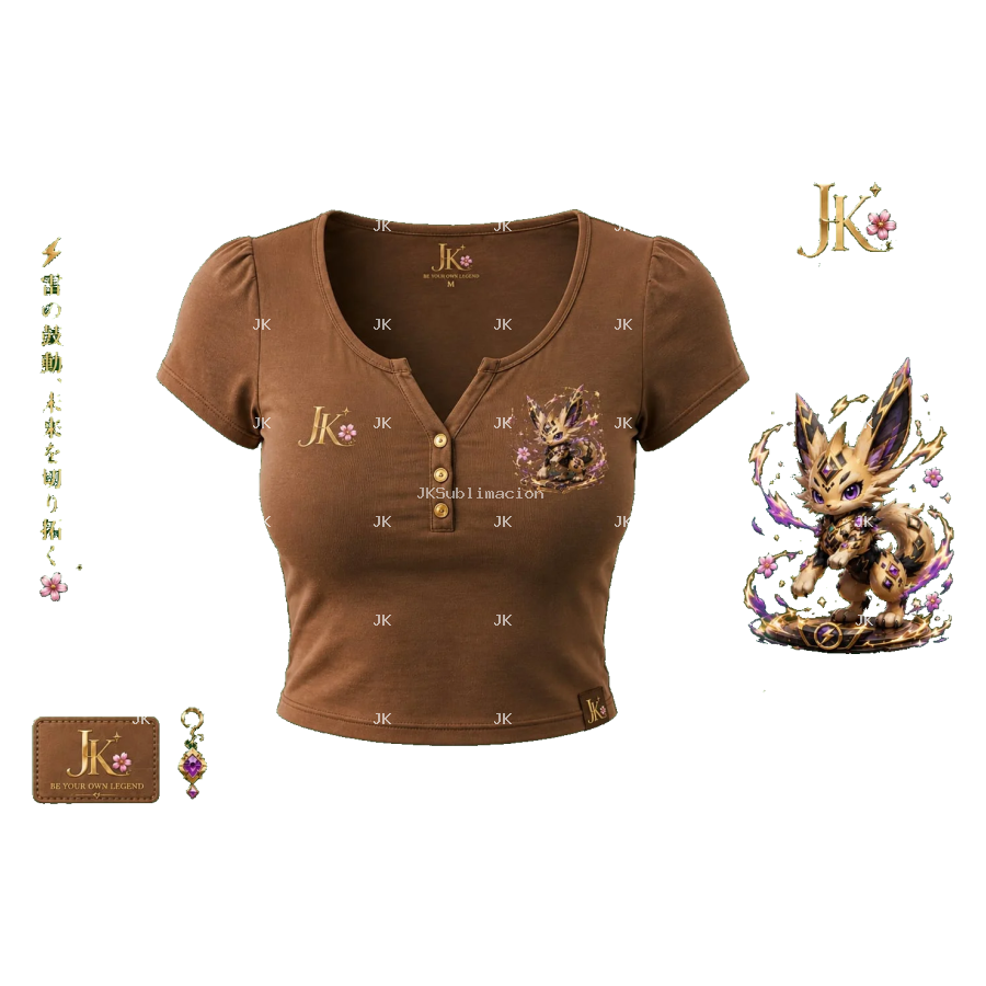 Diseño Digital Premium Criatura Fantástica 3D JK para Blusa de Mujer