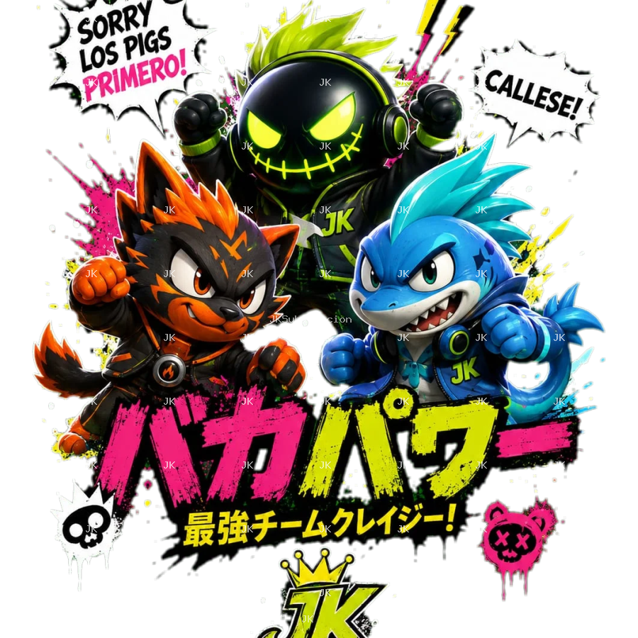 Diseño Digital Personajes Gamer Neón 3D – JK